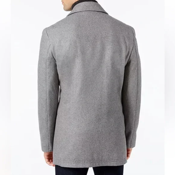 NWT Michael Kors Classic Fit Double Breasted Wool Blend Peacoat - Picture 4 of 4